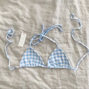 Frankie’s Bikinis Tia Gingham Bikini Top